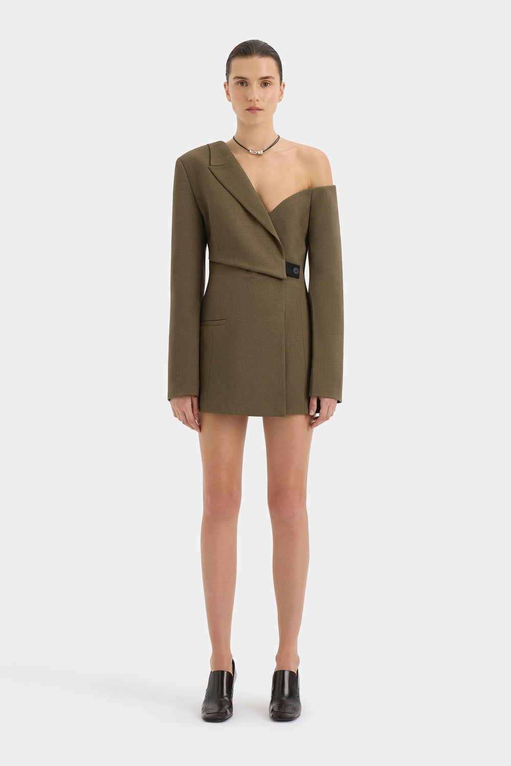 Sartoria Mini Dress - Chocolate Marle