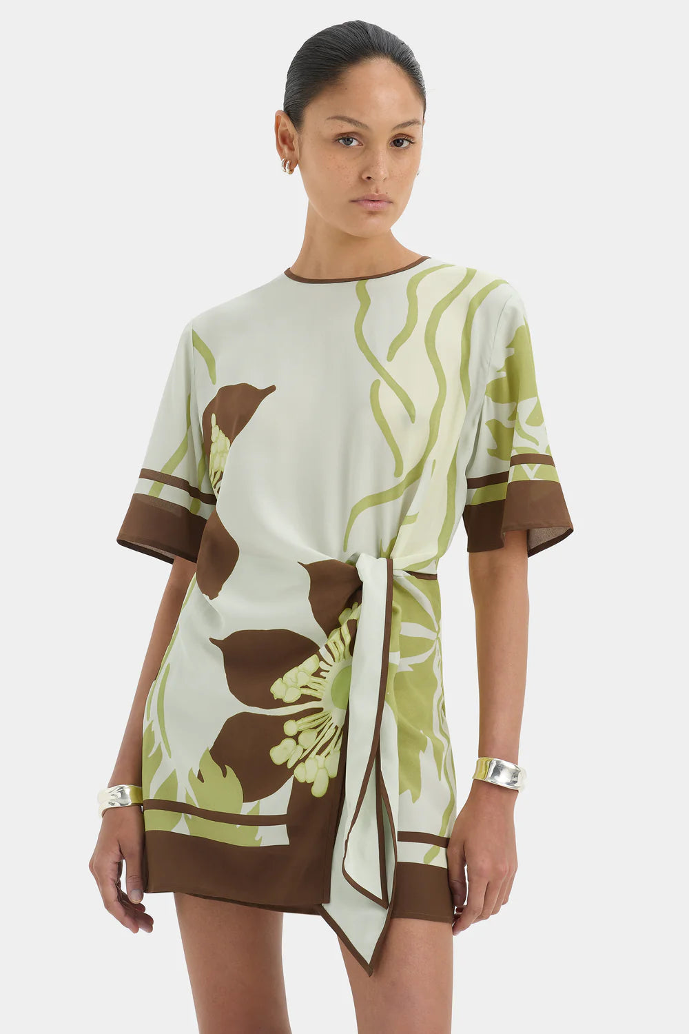 Amaia Mini Dress - Floral Vine