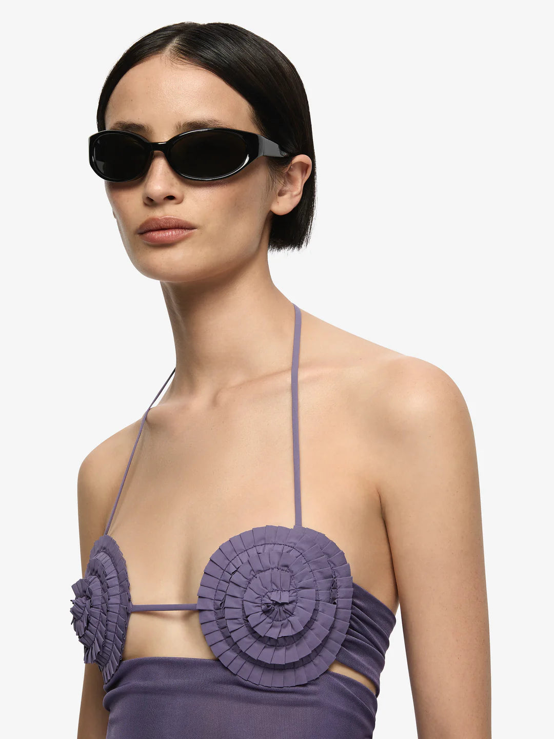 Delila Spiral Top - Amethyst