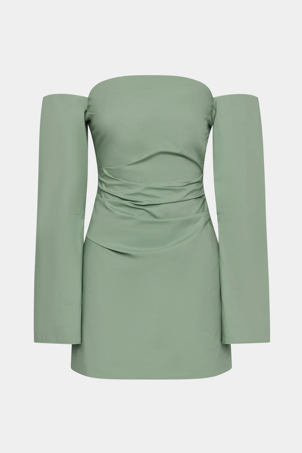 Martina Sleeved Mini Dress - Sage