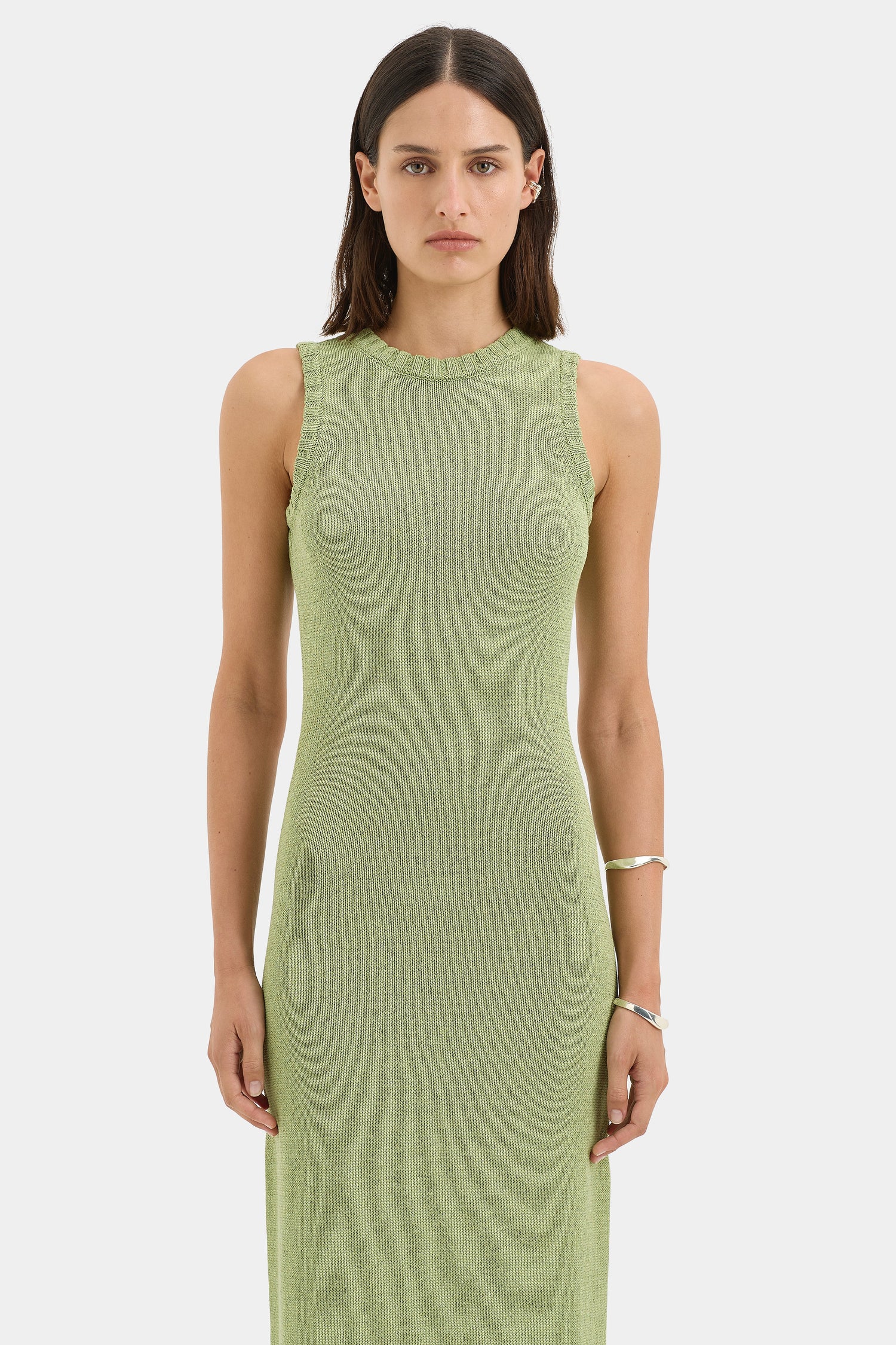 Lula Open Back Dress - Green