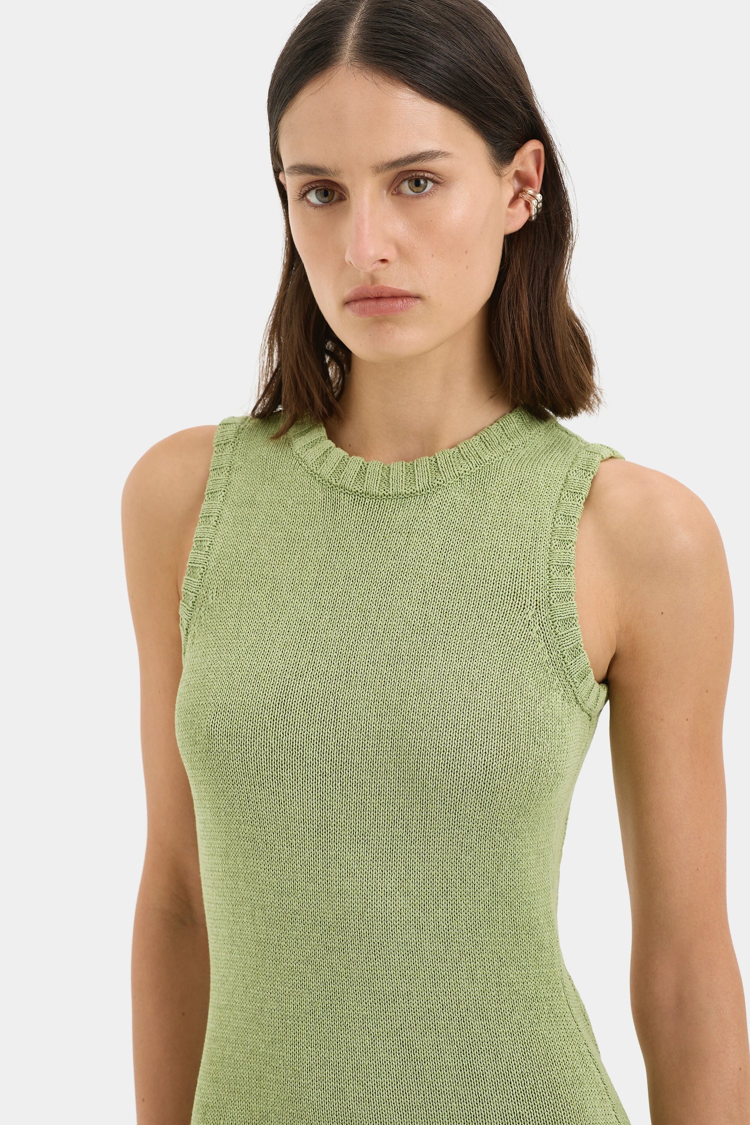 Lula Open Back Dress - Green