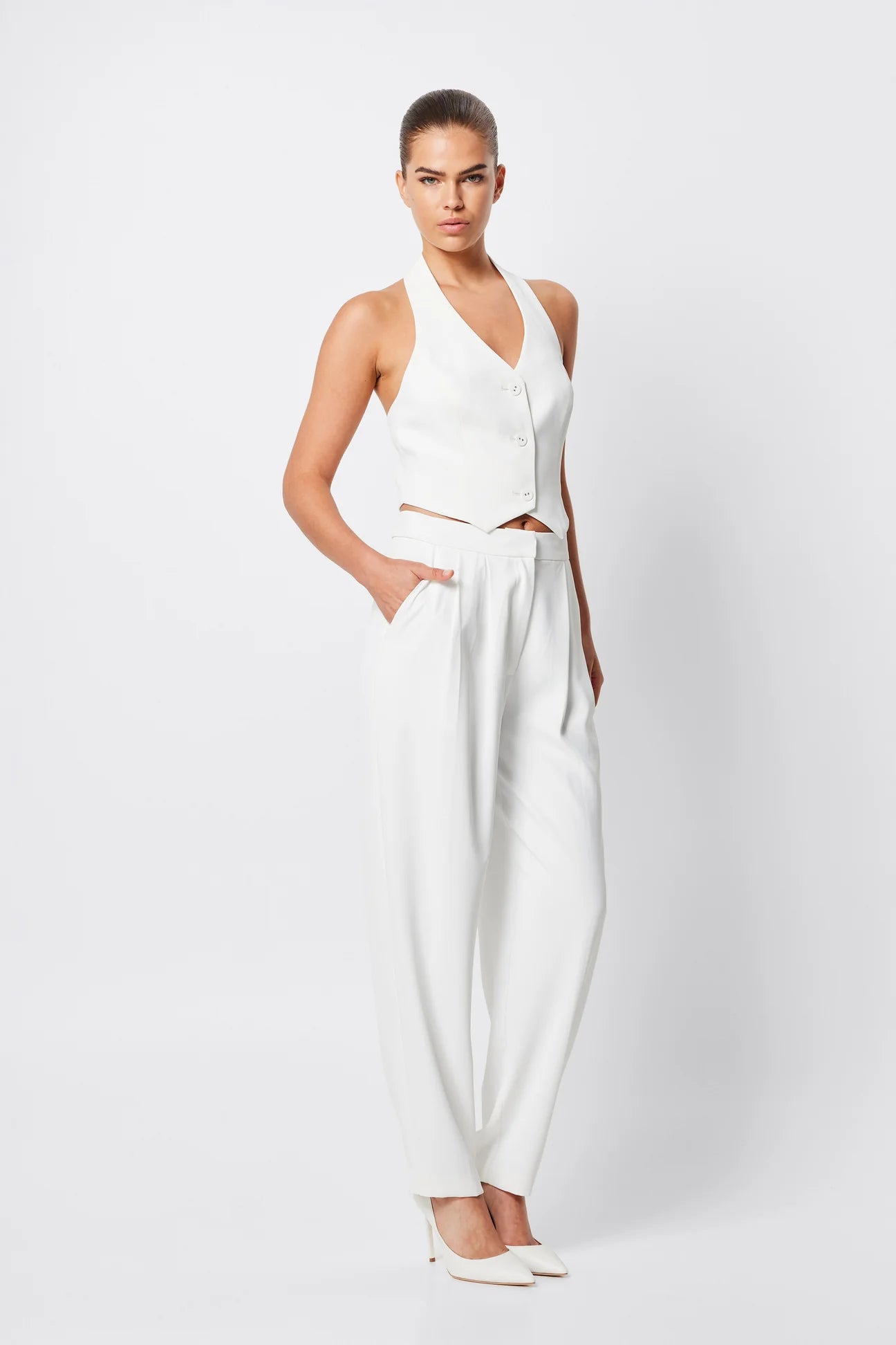 Saint Tropez Vest - White