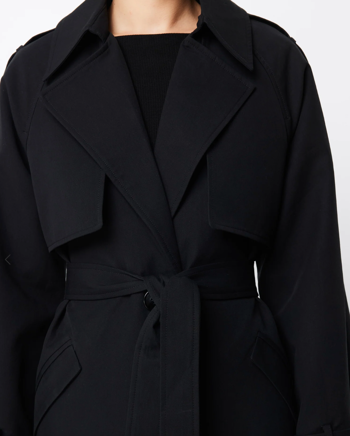 Franklin Trench Coat - Black