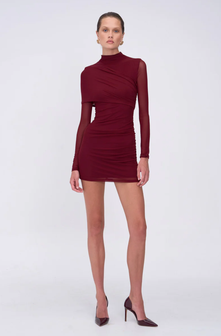 Christy Mesh Draped LS Mini