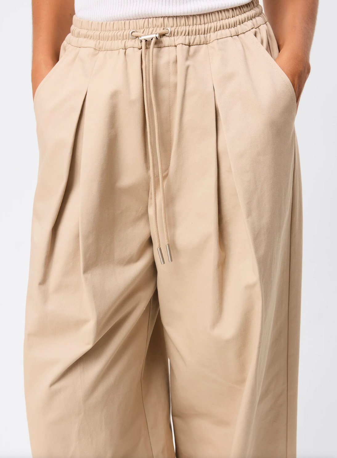 Tied Down Pant - Natural