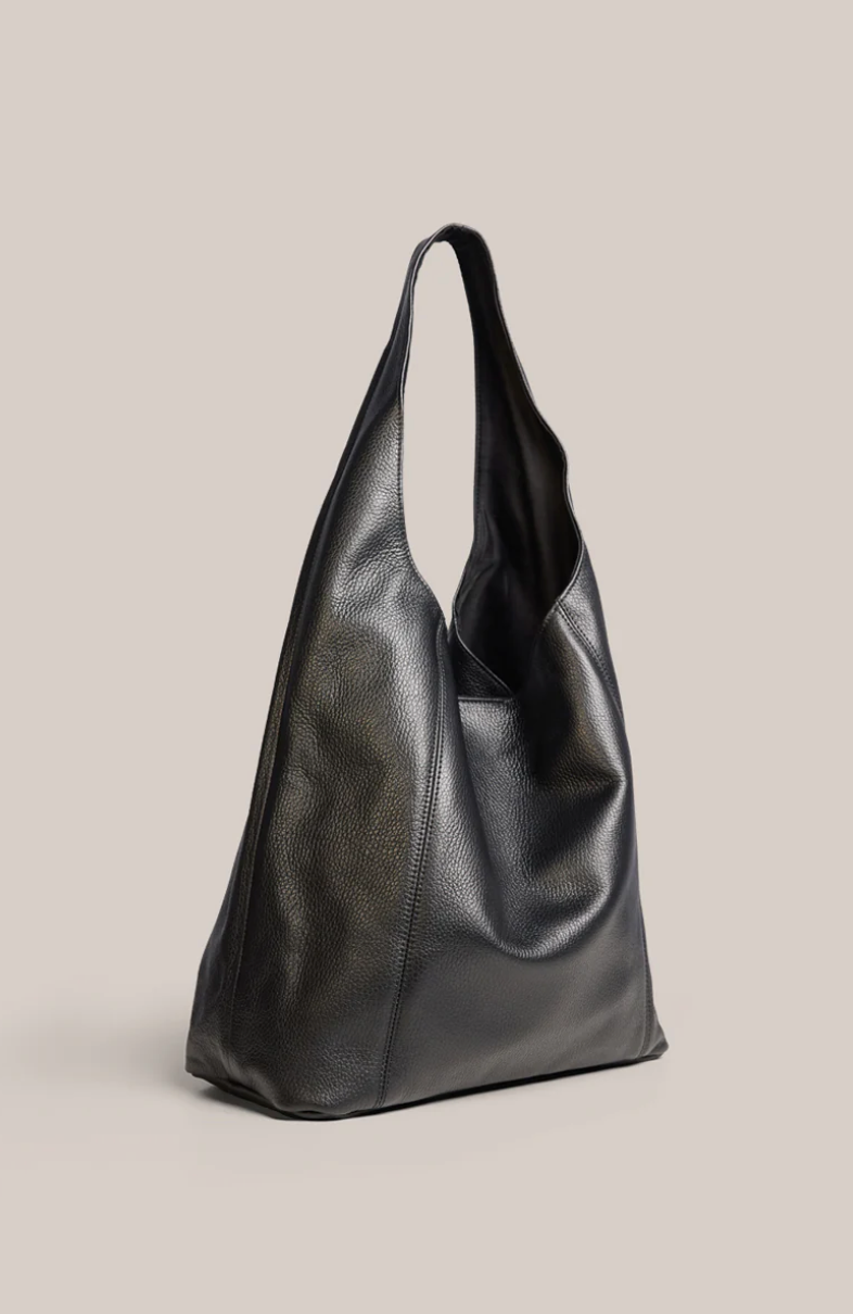 Scarlett 2.0 Black Leather Hobo Bag