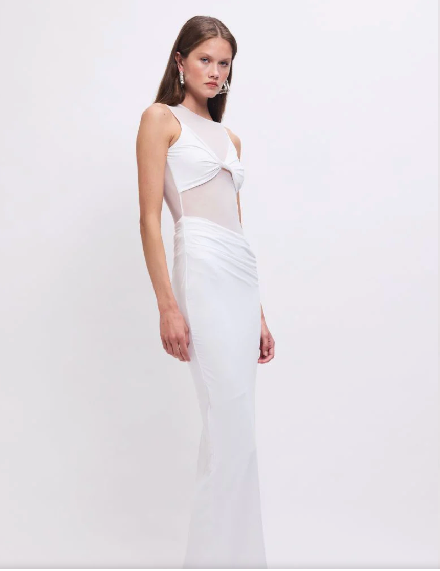 Auguste Sleeveless Maxi Dress - White