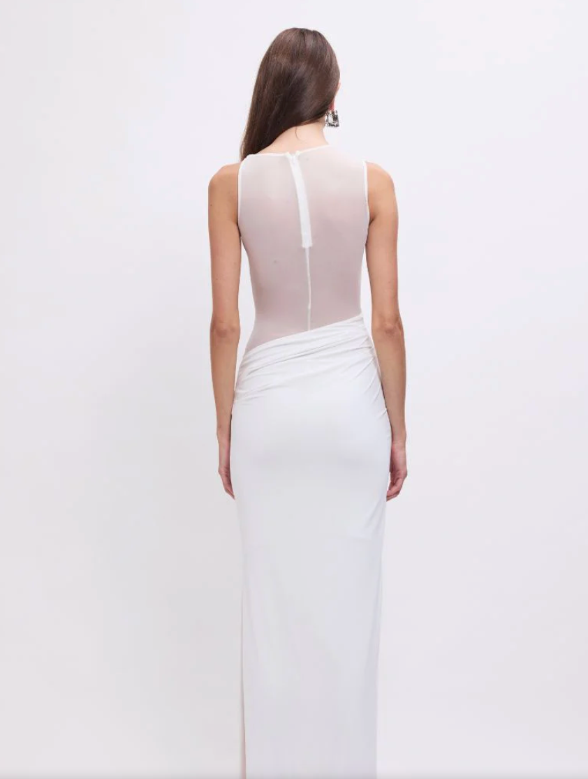 Auguste Sleeveless Maxi Dress - White