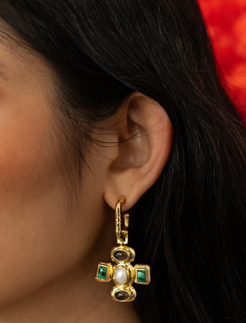 Anushka Earrings - Gold