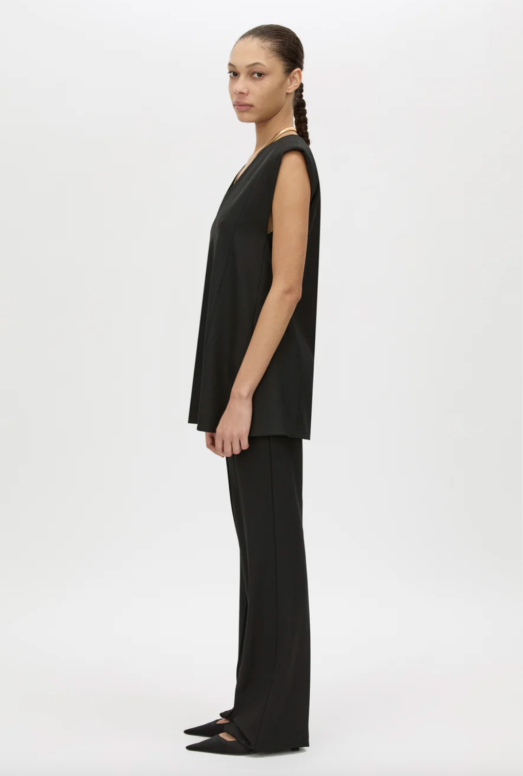 Cassie Top With Gold Detail