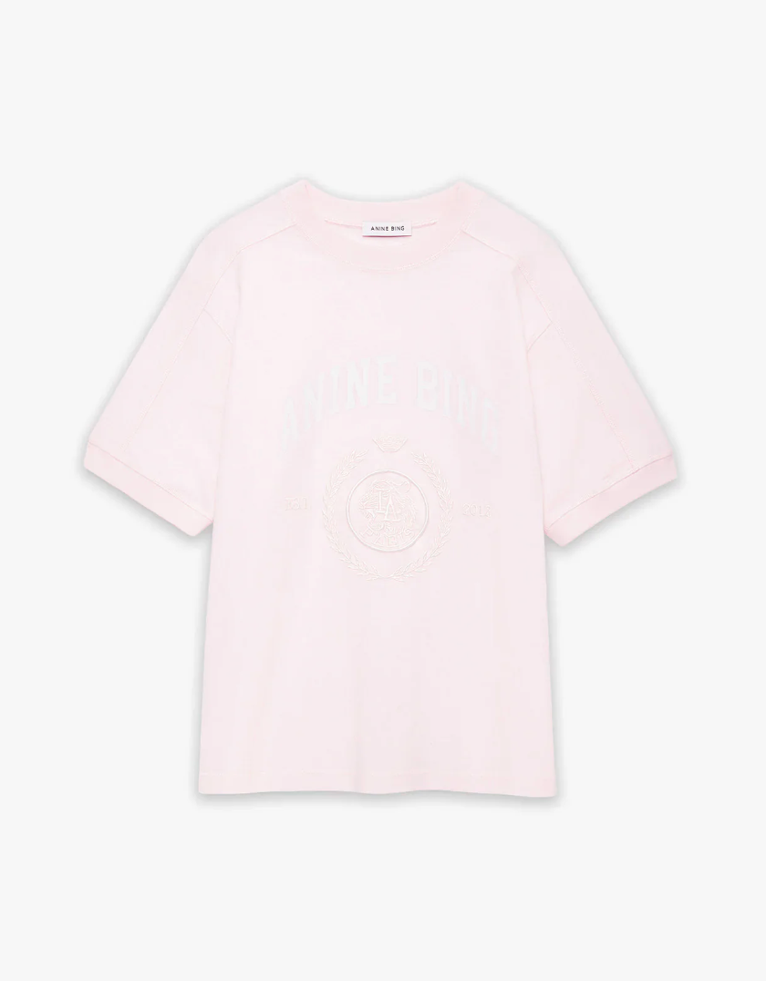 Jaylin Tee Collegiate - Powder Pink