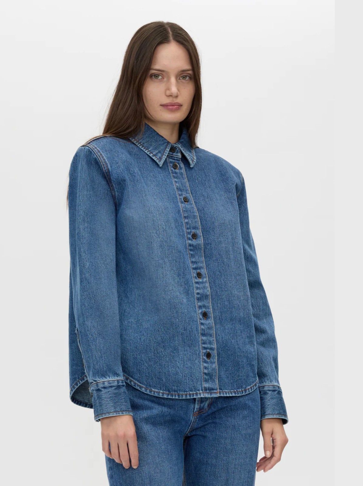 Caden Denim Shirt - Dark Classic Blue