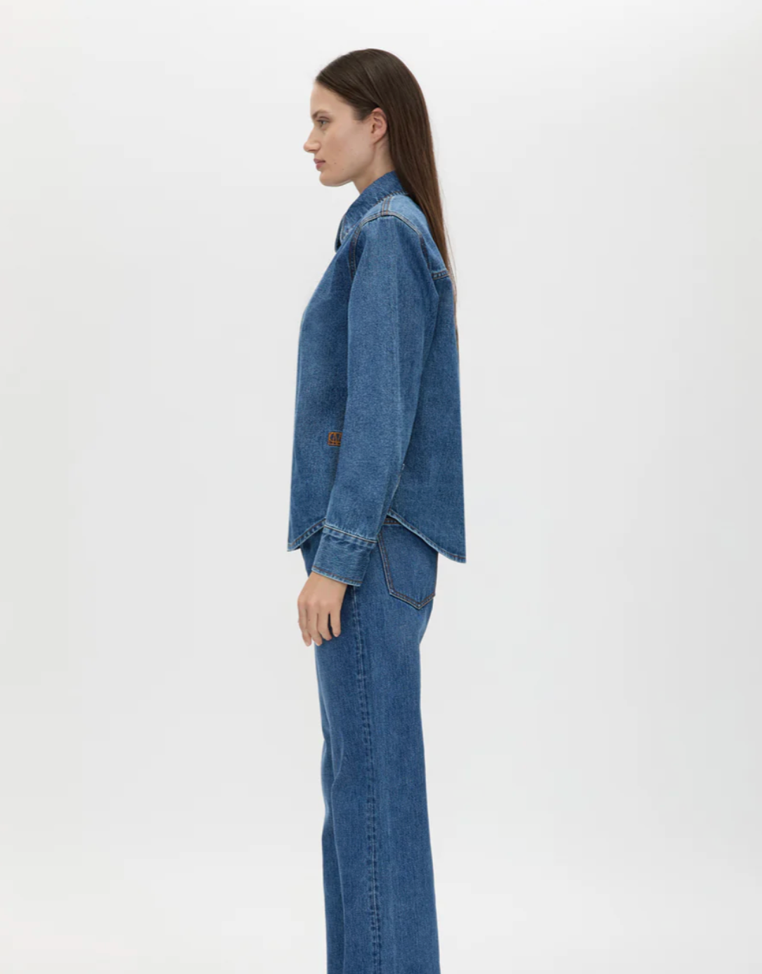 Caden Denim Shirt - Dark Classic Blue
