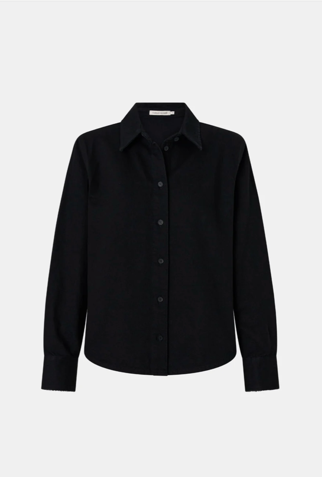 Black shirt on a white background