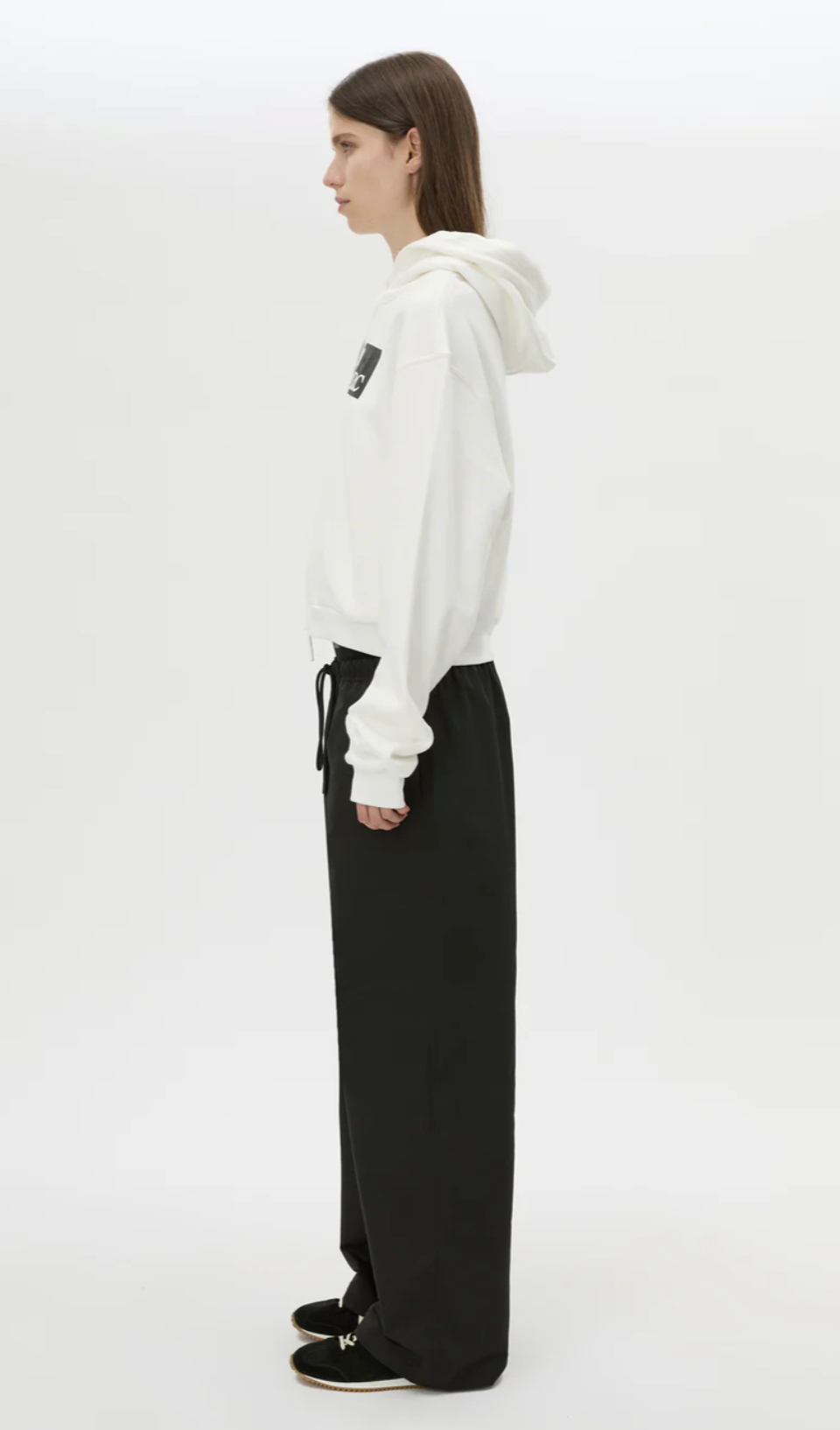 Dia Elastic Detail Pant - Black