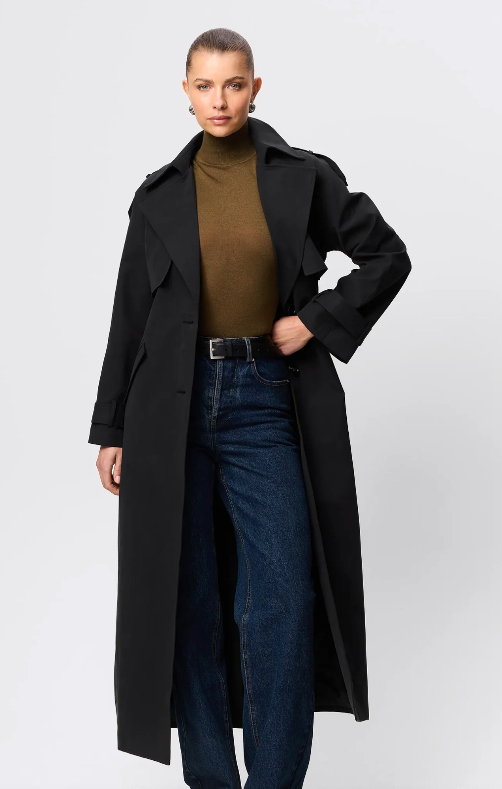 Franklin Trench Coat - Black