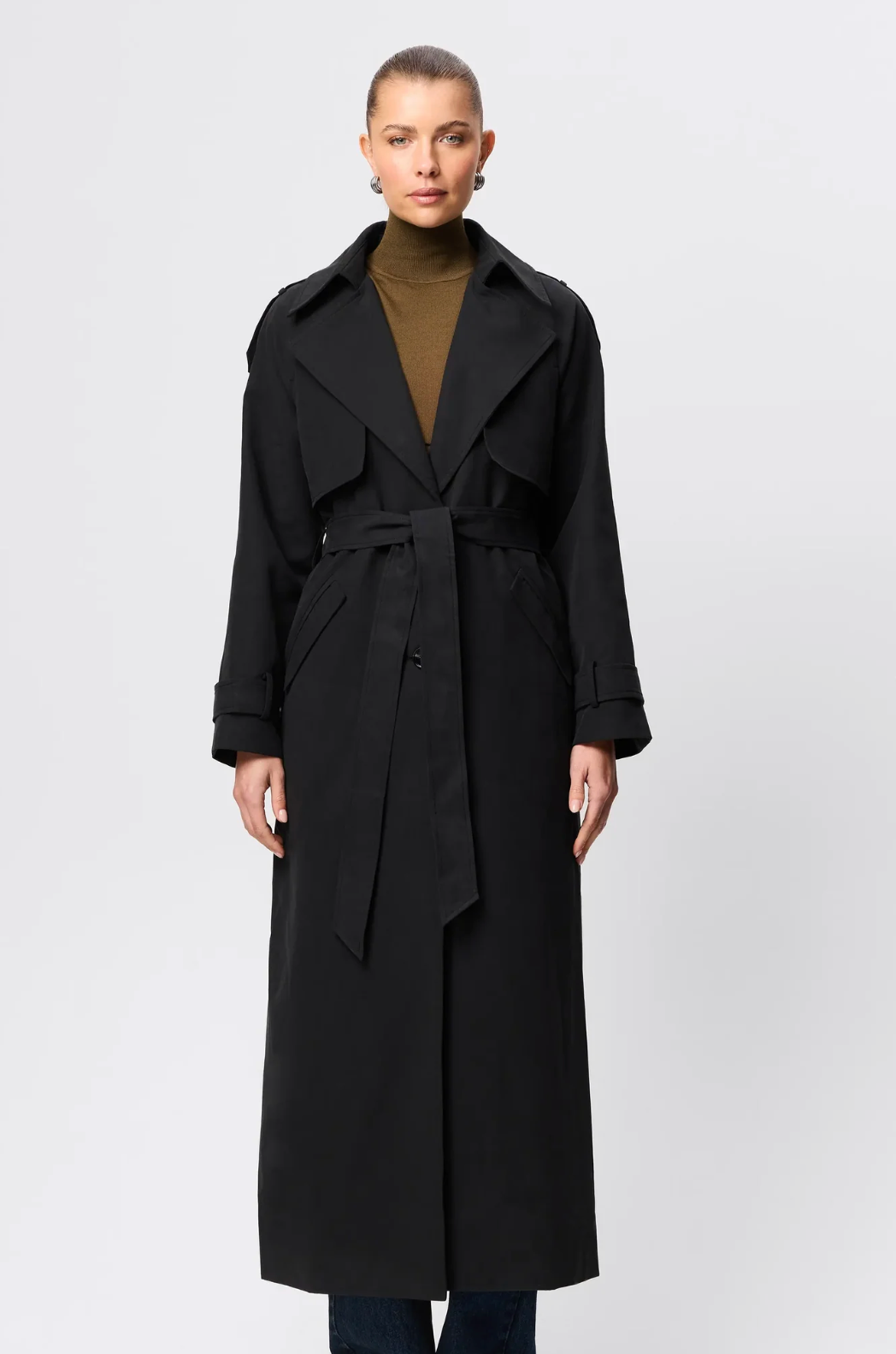 Franklin Trench Coat - Black