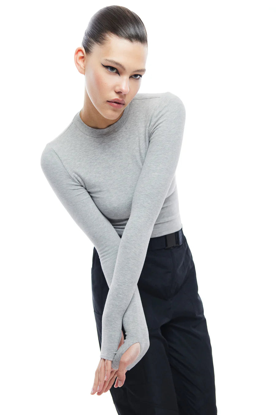 The Brooklyn Top - Grey Marle