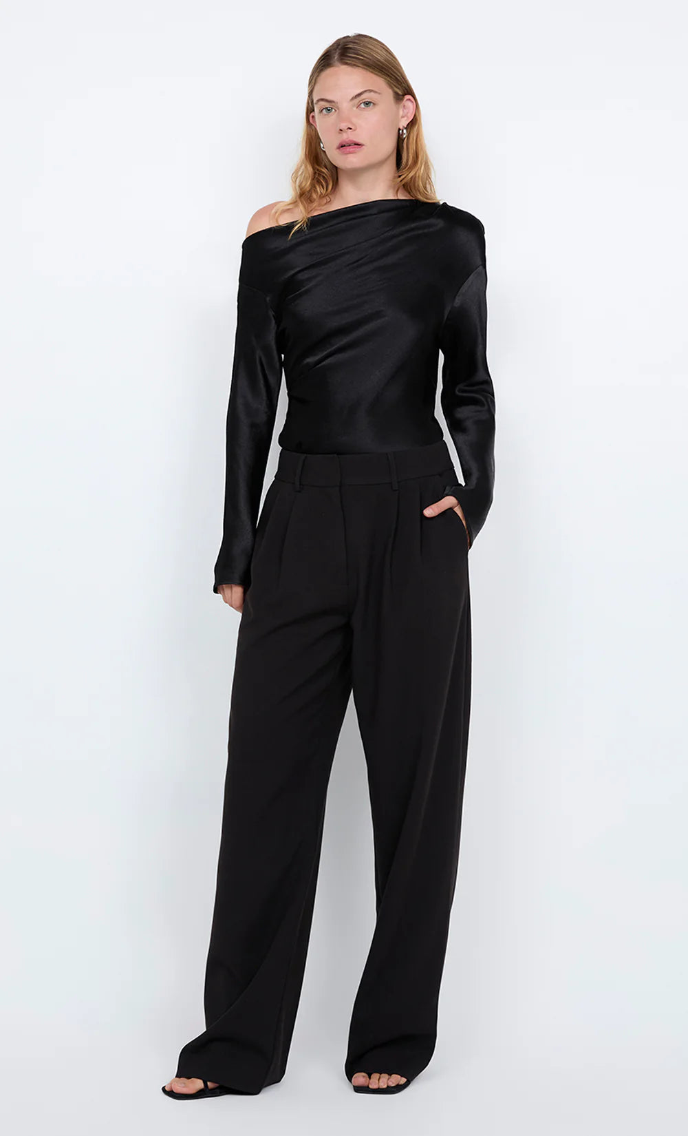 Carmela Asym Top - Black