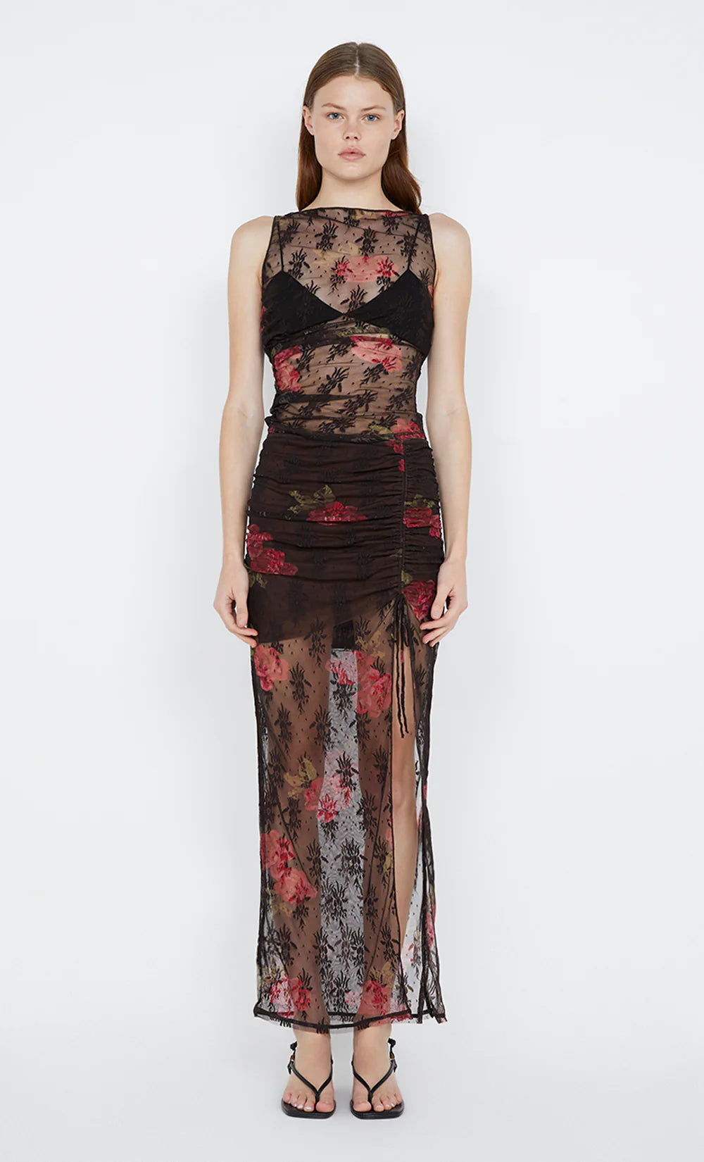 Desert Rose Top - Choc Floral