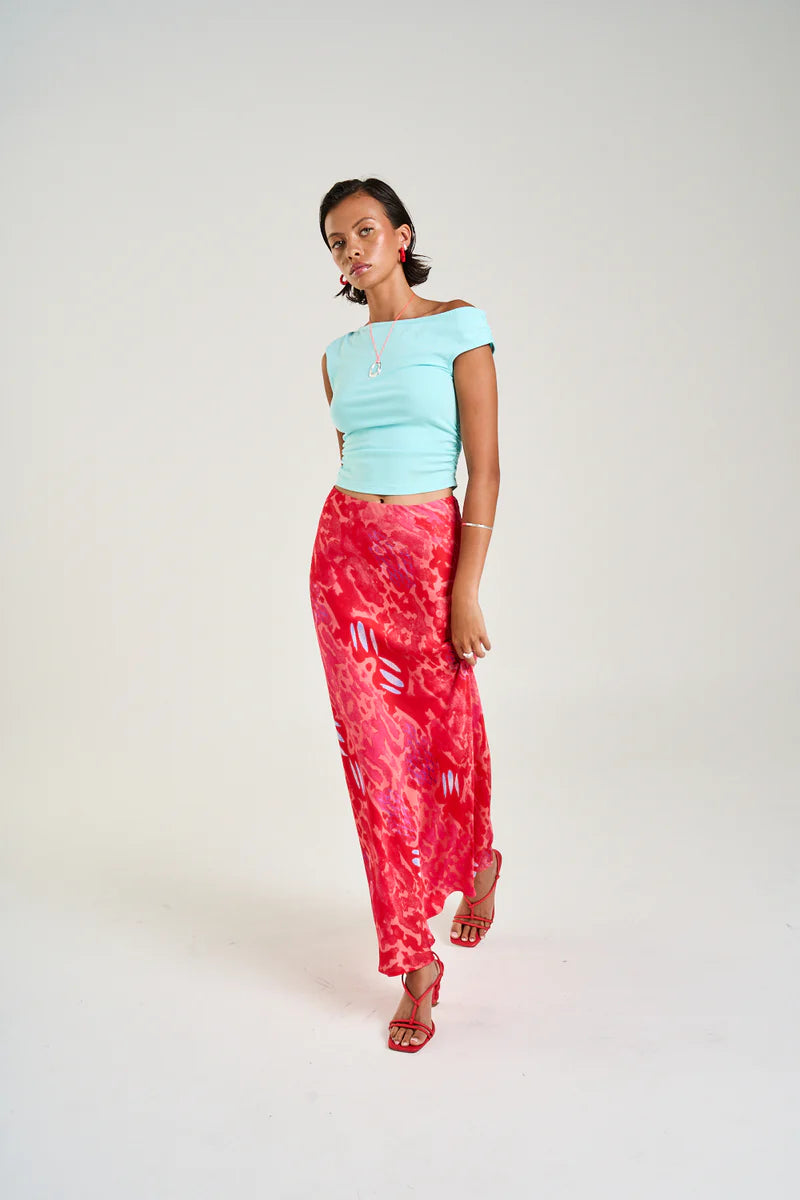 Slip Skirt - Cycloid Print