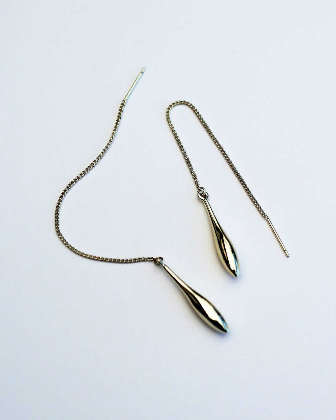 Droplet Threads - Brass + 18k Gold