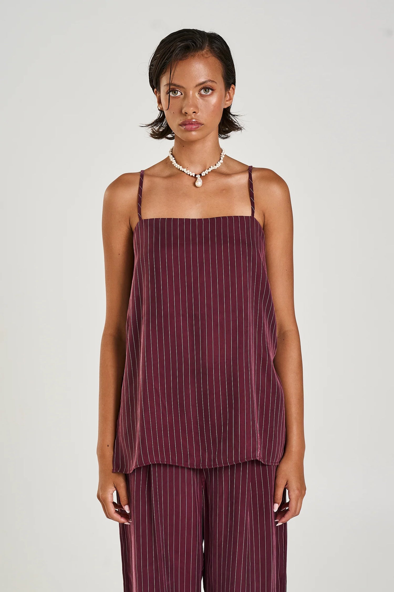 Tunic Top - Kina Pinstripe