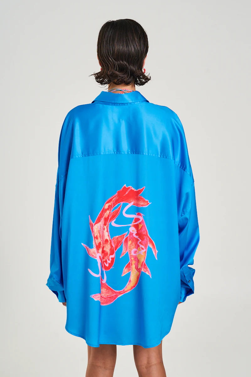 LS Oversized Shirt - Koi