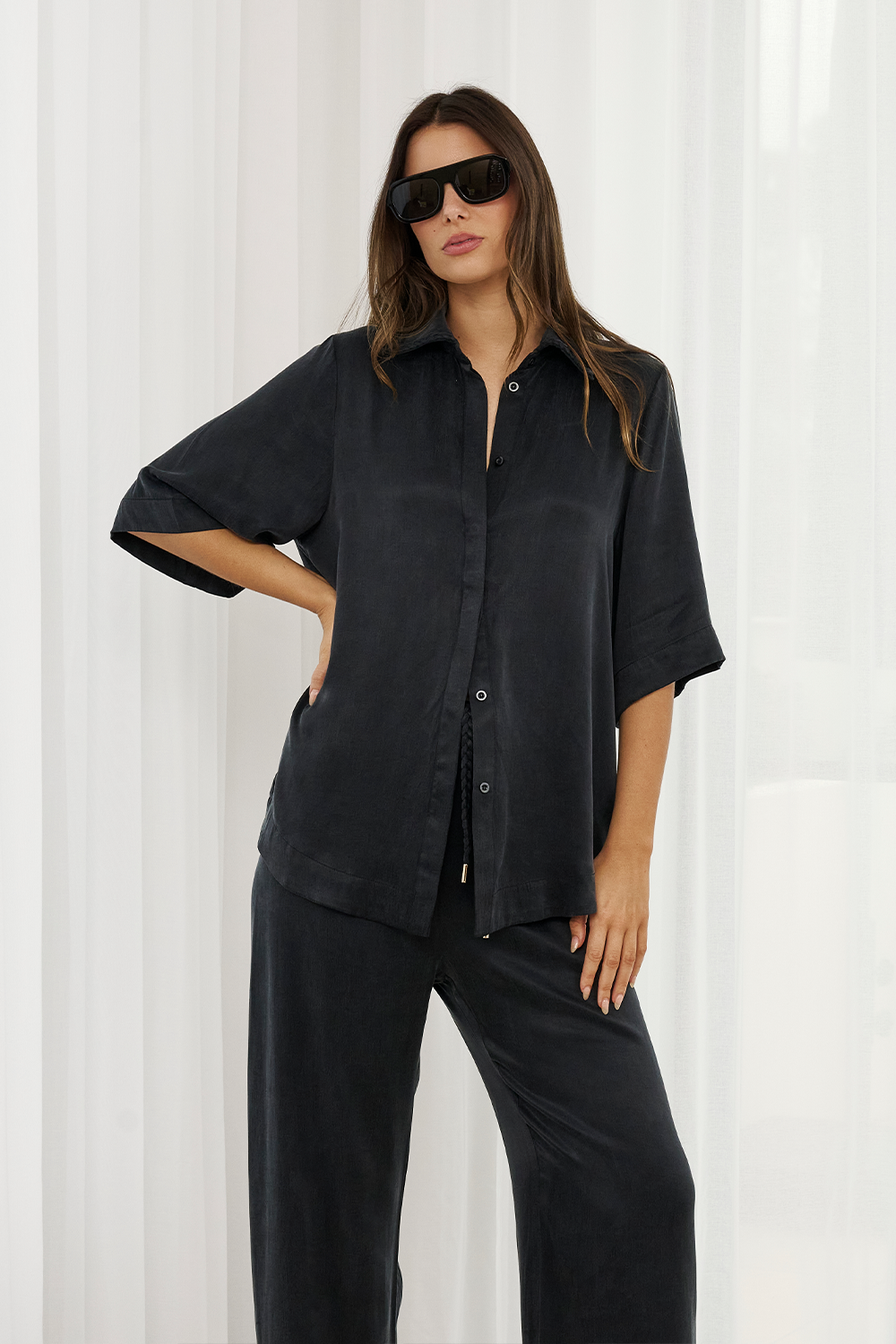 Hazel Shirt - Washed Black