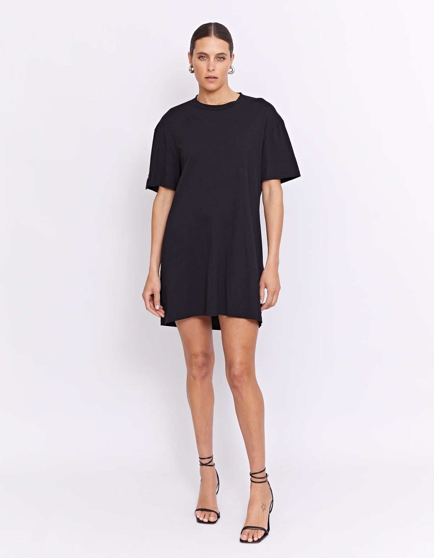 808 Disco Tee Dress - Black
