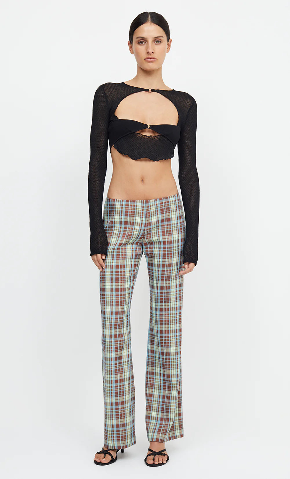 Veronica L/S Knit Crop Top