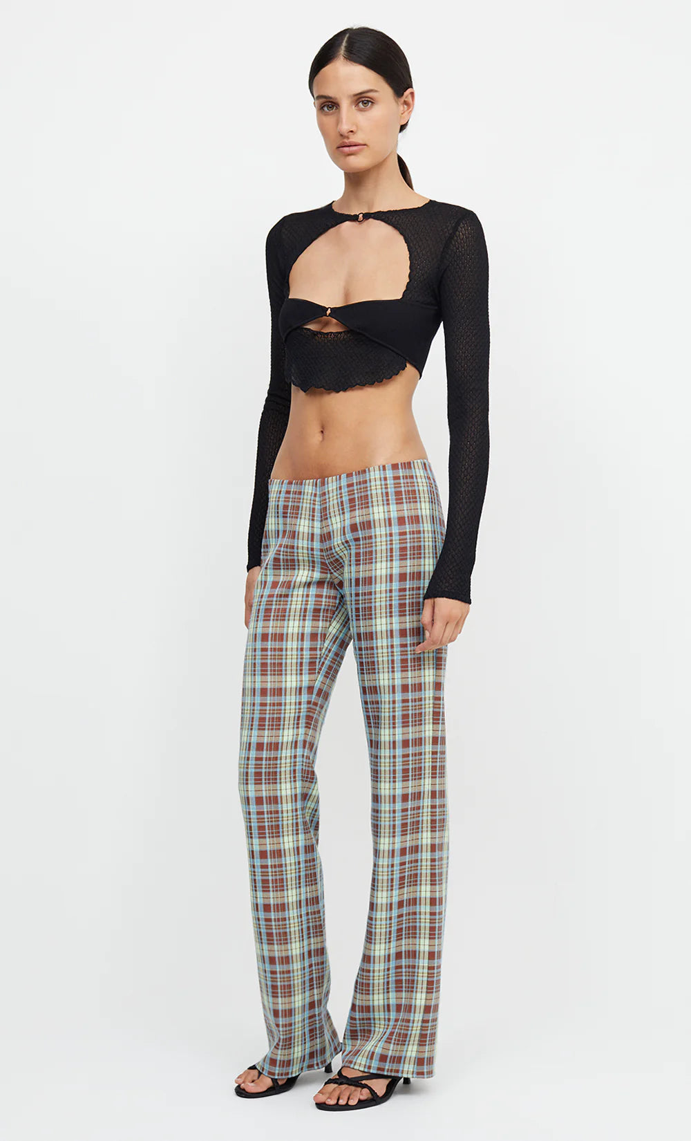 Veronica L/S Knit Crop Top