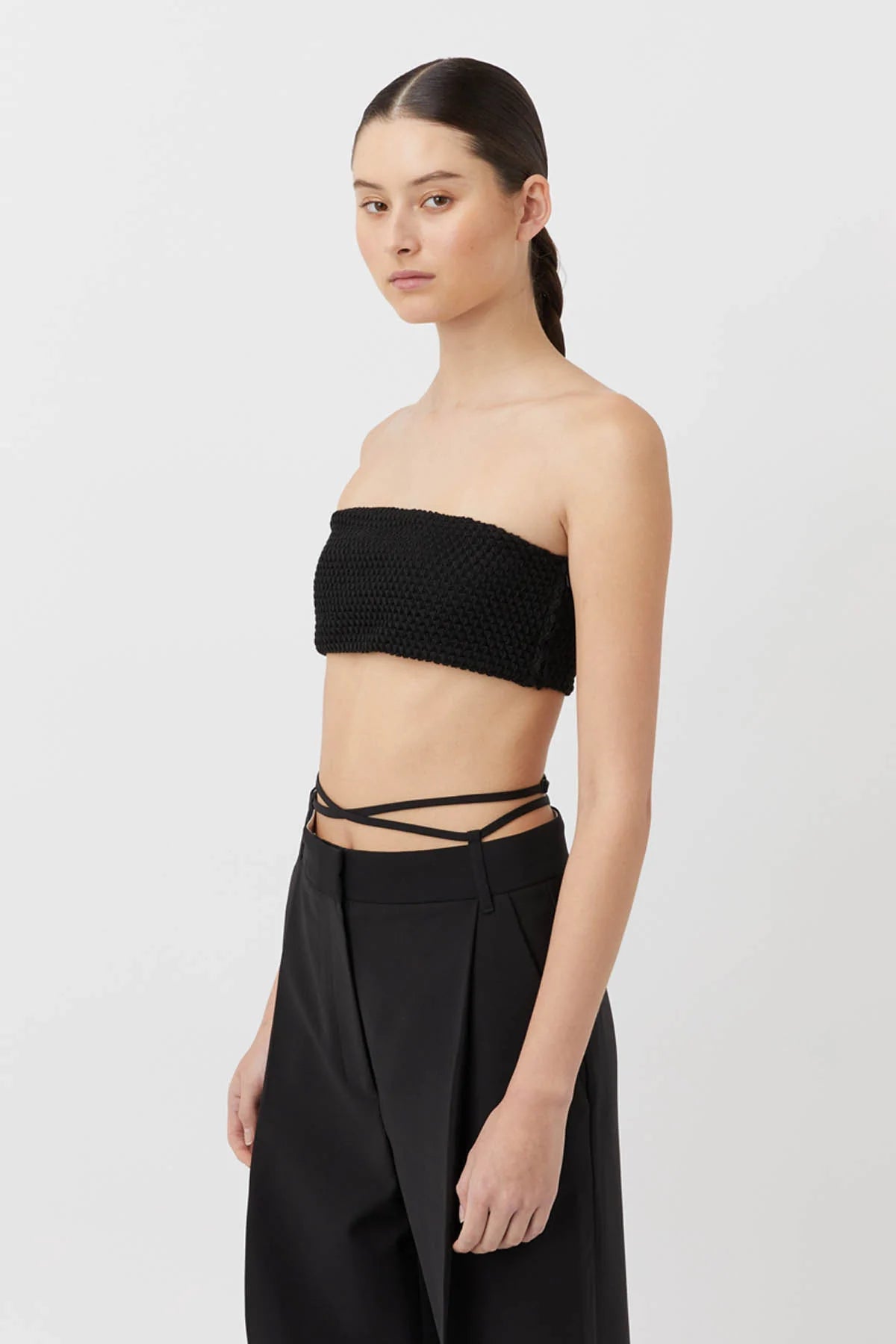 Adrien Bandeau Top - Black