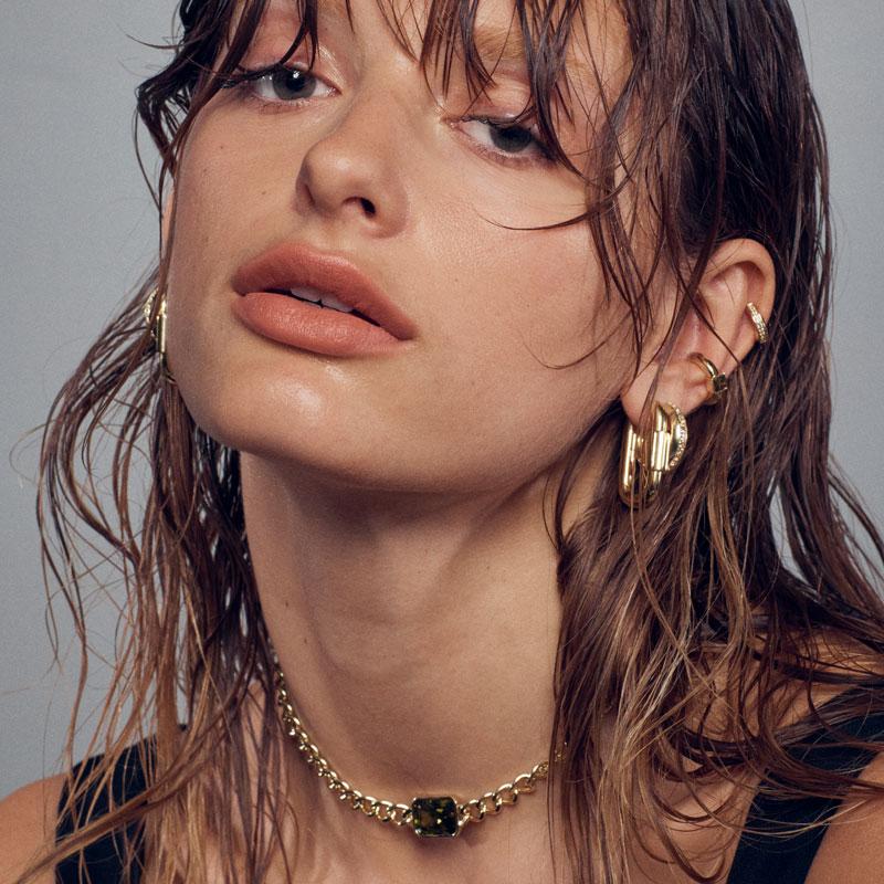 Disengage XL Link Earrings - 18k Gold