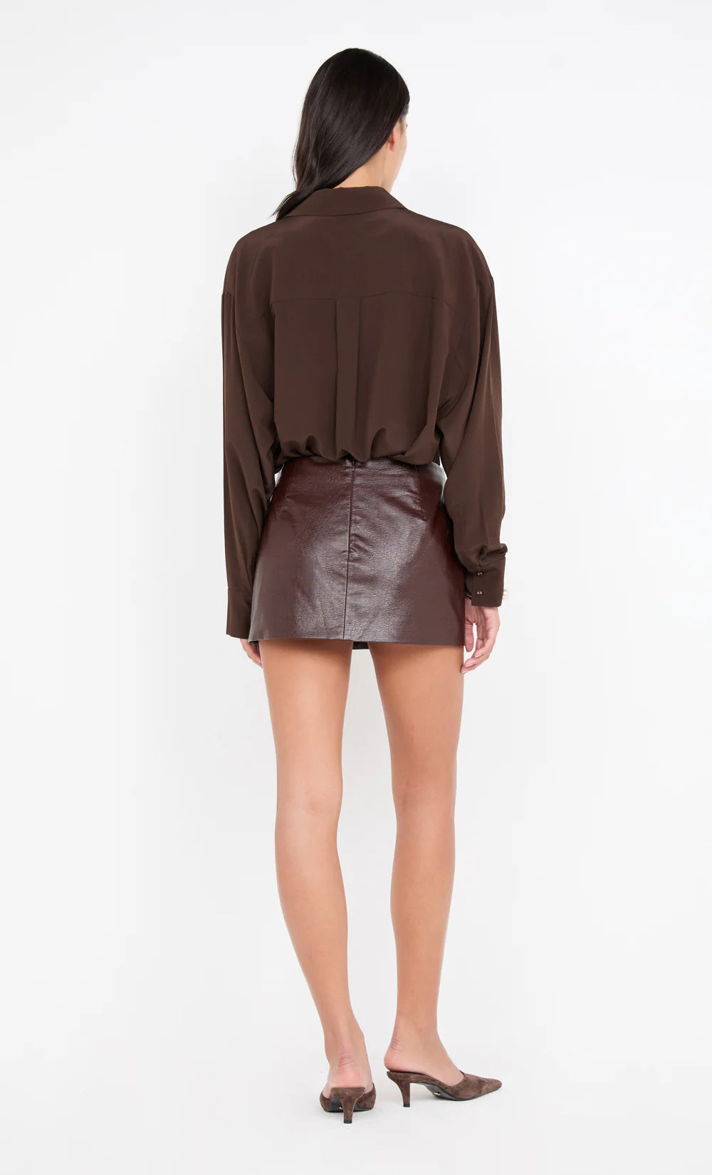 Silk Shirt - Chocolate
