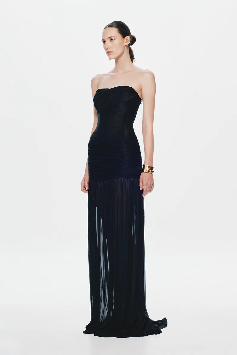 The Ember Wrapped Dress - Black