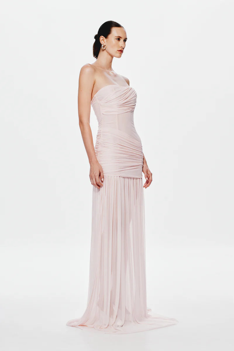 The Ember Wrapped Dress - Dusty Pink