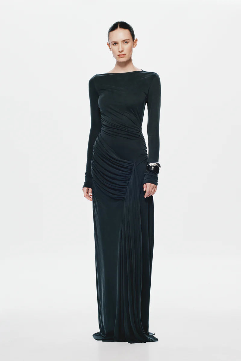 The Glacier LS Dress - Black
