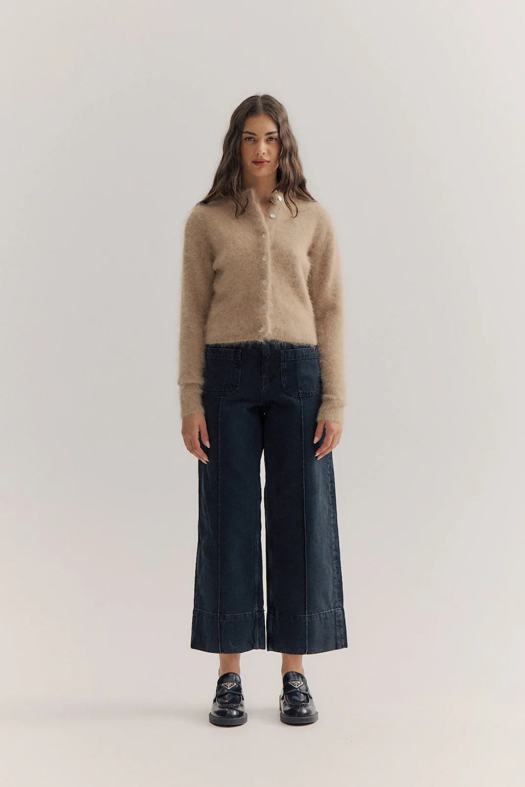 Bella Cashmere Cardigan - Latte