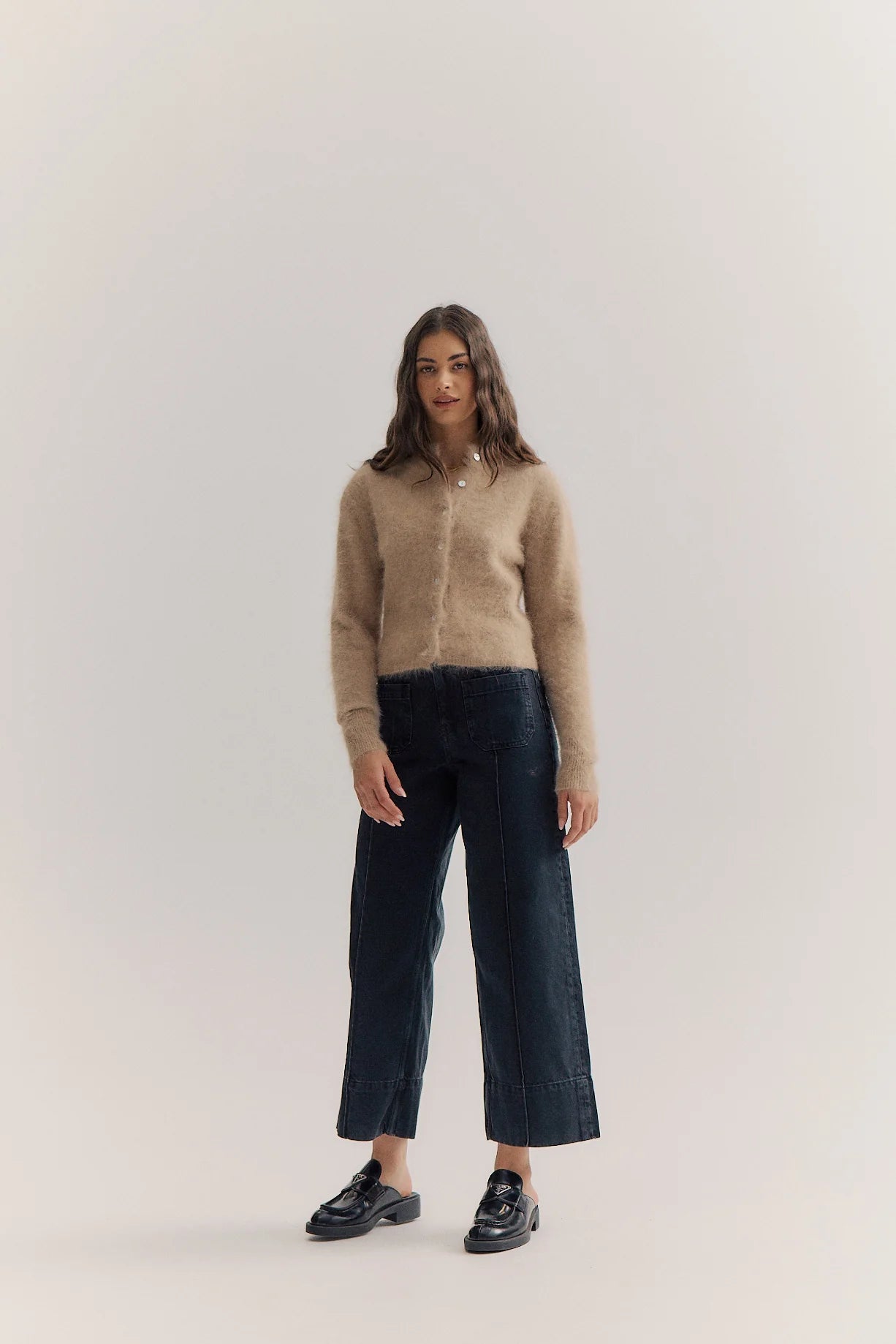 Bella Cashmere Cardigan - Latte