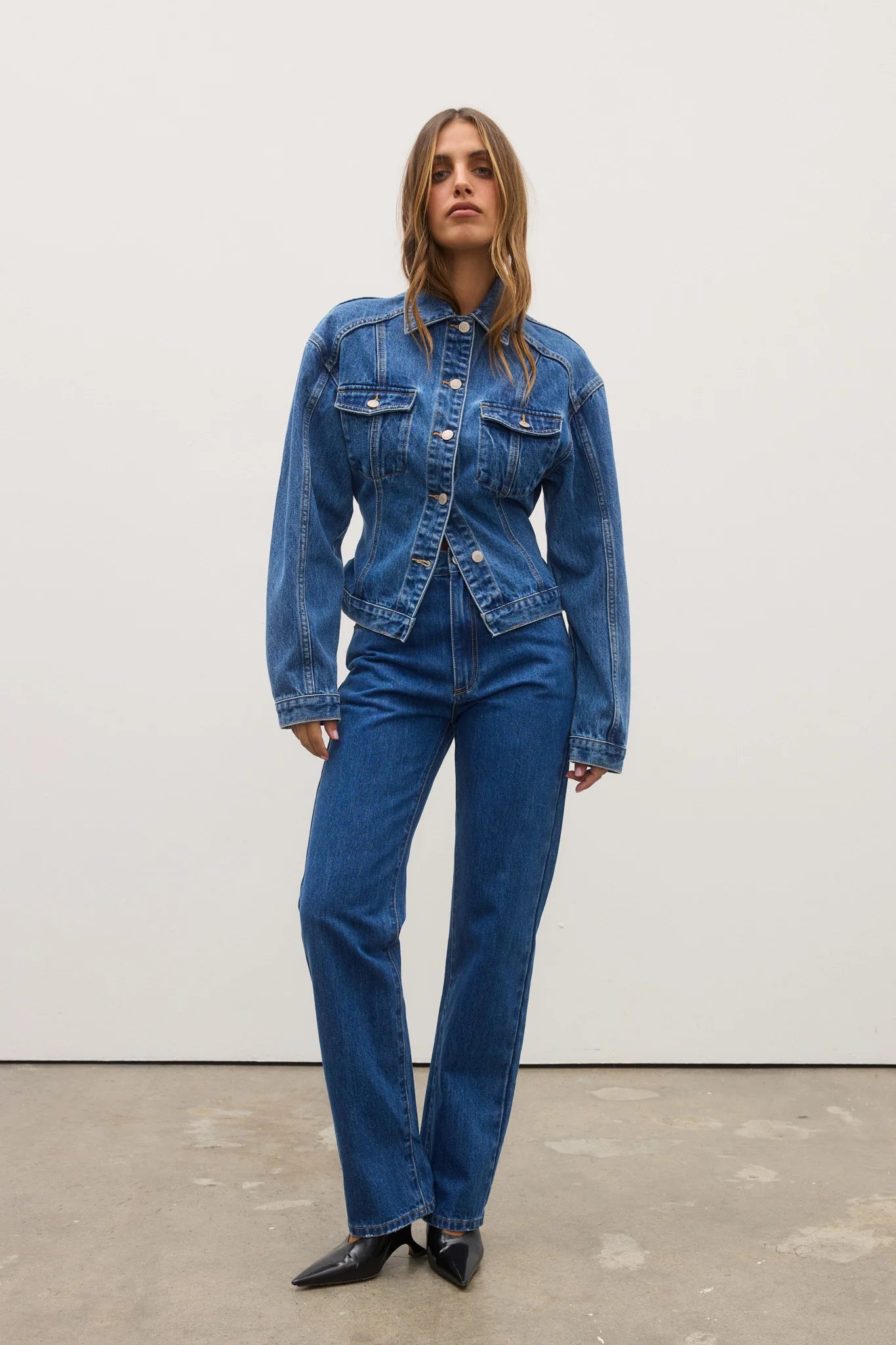 Violet Denim Jacket - Denver Blue