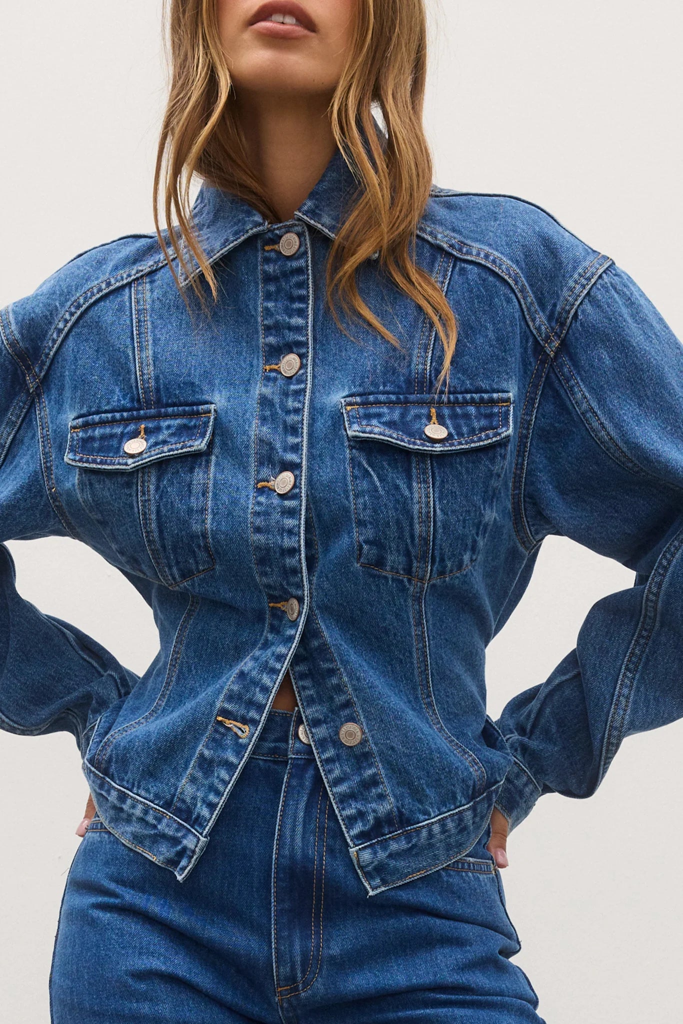 Violet Denim Jacket - Denver Blue