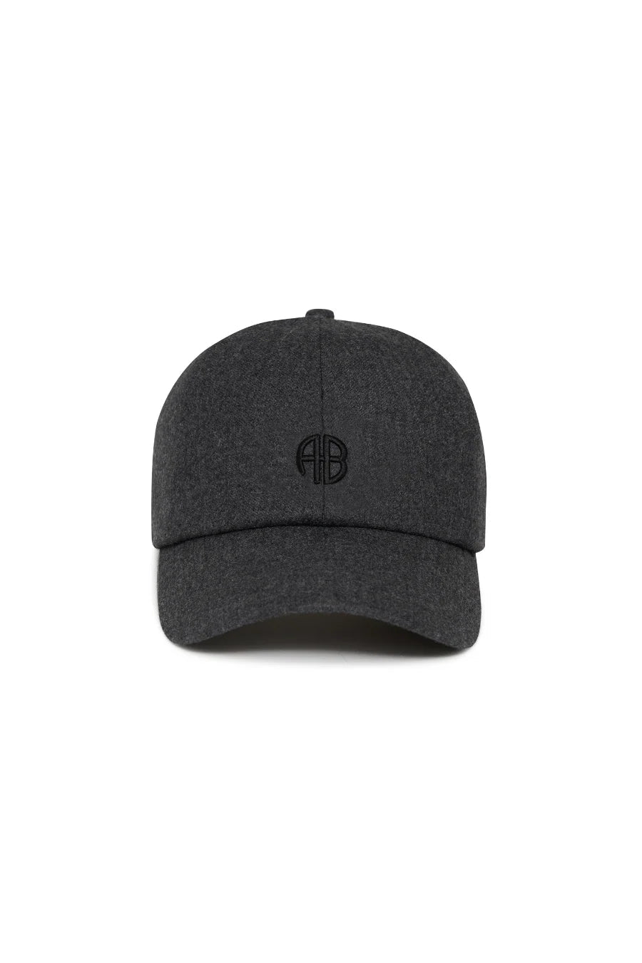 Jeremy Baseball Cap AB - Dark Grey Wool