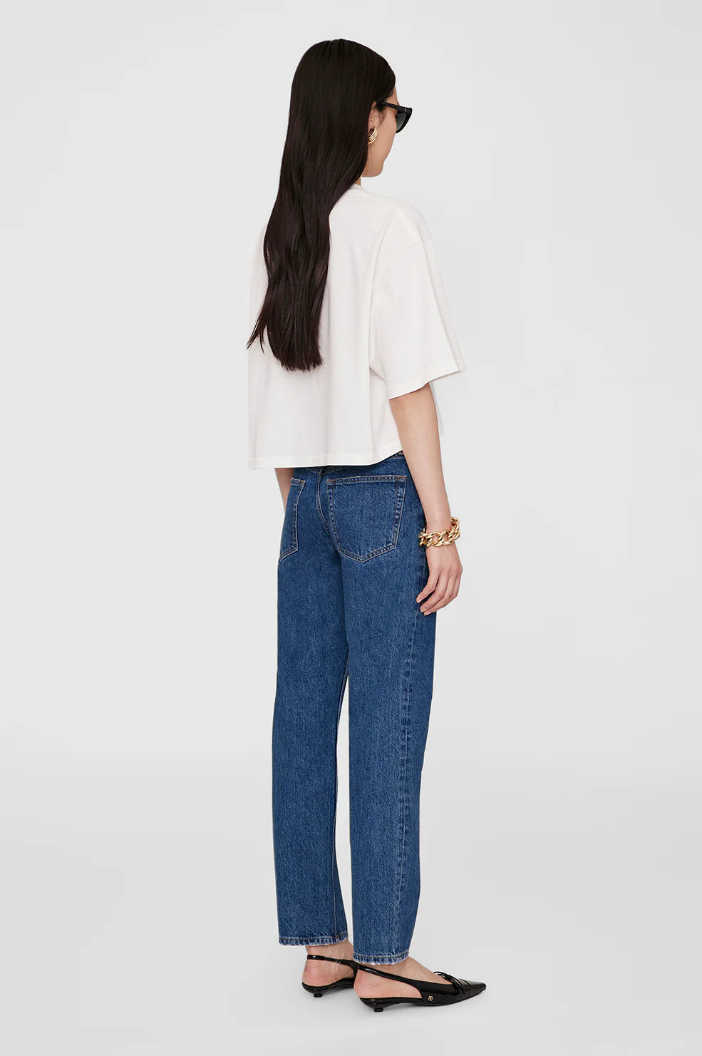 Myers Cropped Tee - Ivory