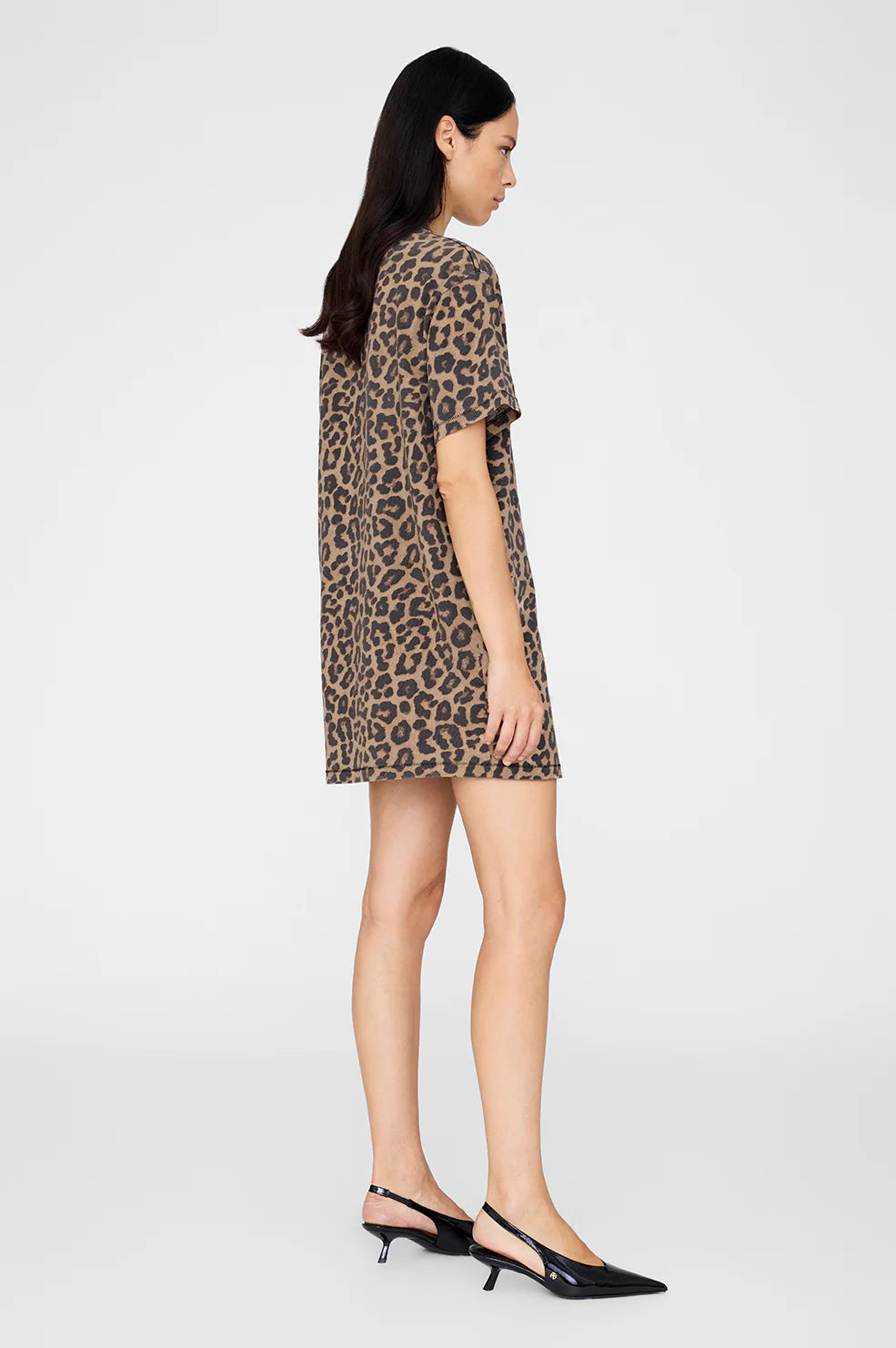 Beth Mini Dress - Leopard