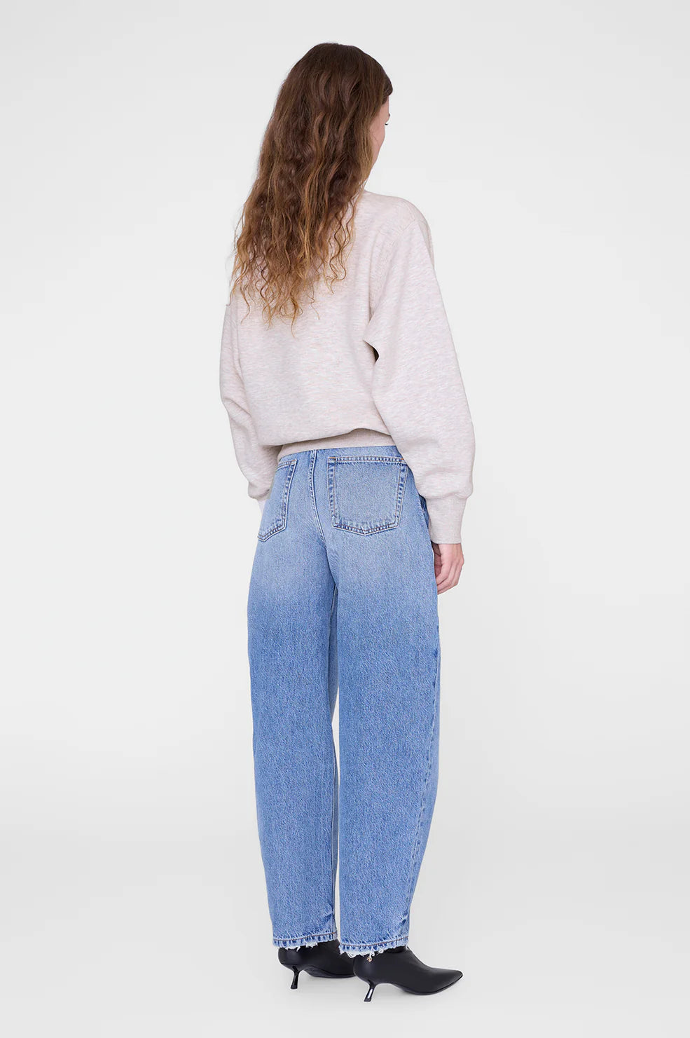 Harry Shrunken Sweatshirt LA - Oat Melange