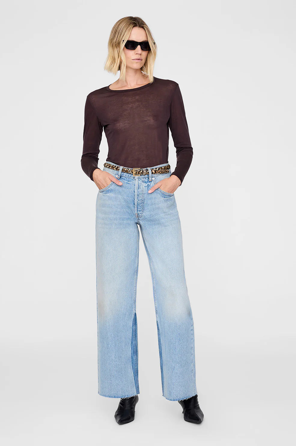 Nicola Belt - Leopard Calf Hair