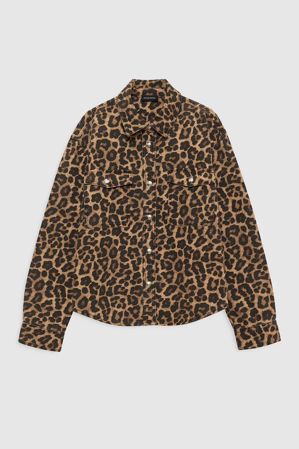 Paxton Shirt - Black and Brown Leopard