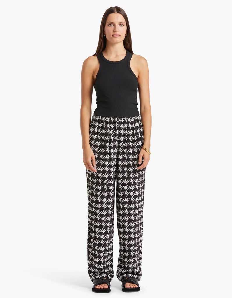Aiden Pant - Houndstooth Print